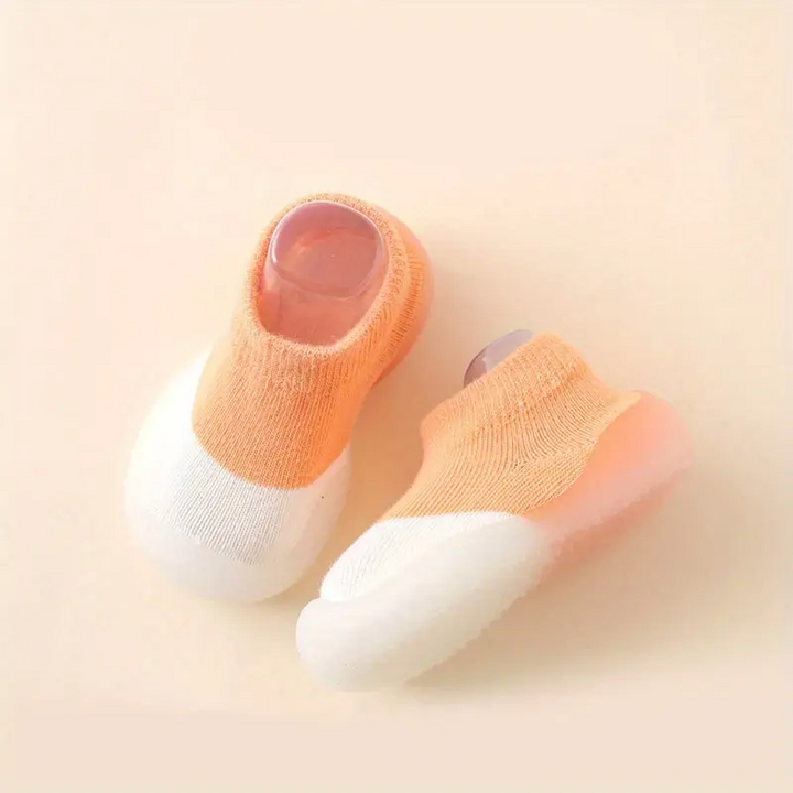 Rutschfeste Baby Hausschuhe für Kleinkinder - Weiche Sohle-Orange-18-19-Luzern Mode