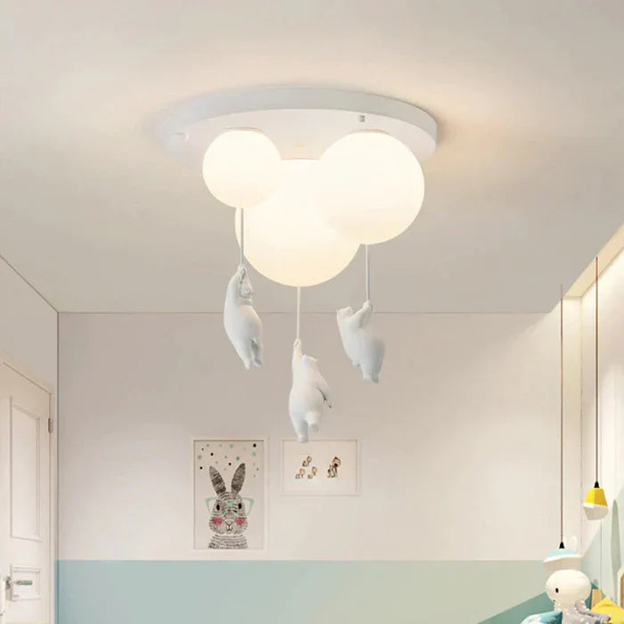 Kinderzimmer Pendelleuchte | Bär Ballon Niedlich LED Langlebig Stimmungsvolles Licht-Luzern Mode