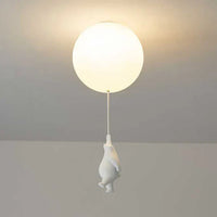 Kinderzimmer Pendelleuchte | Bär Ballon Niedlich LED Langlebig Stimmungsvolles Licht-15 cm-A-warmweiß-Luzern Mode