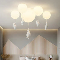 Kinderzimmer Pendelleuchte | Bär Ballon Niedlich LED Langlebig Stimmungsvolles Licht-Luzern Mode