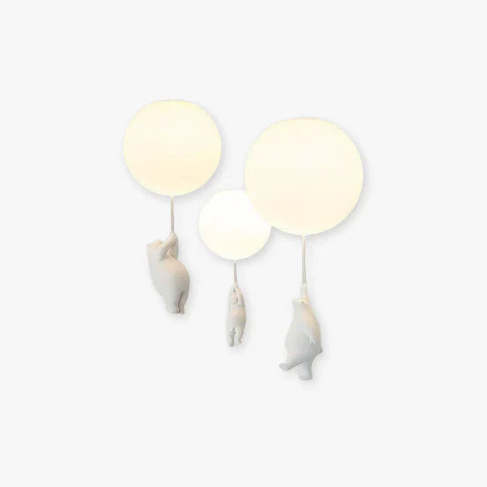 Kinderzimmer Pendelleuchte | Bär Ballon Niedlich LED Langlebig Stimmungsvolles Licht-Luzern Mode