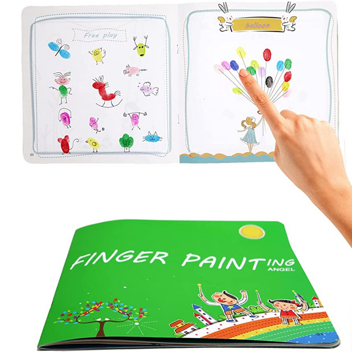 Kinder Fingerfarbenset | Abwaschbar | Kreativ | Vielseitig | Langlebig | Sicher-Buch-Luzern Mode