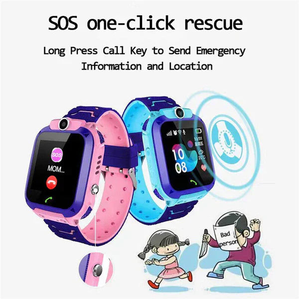 GPS-Uhr für Kinder | Echtzeit-Standort | Telefonfunktion | Smartwatch-Luzern Mode