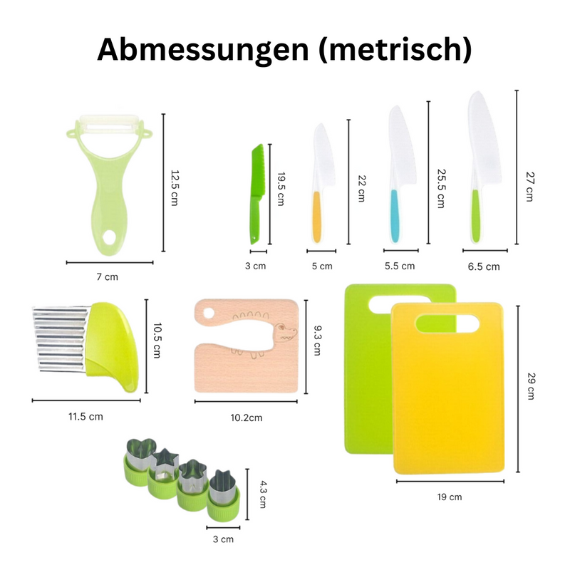 Kinder-Küchenset | Sicher Montessori Interaktiv Lernfördernd Langlebig-Luzern Mode