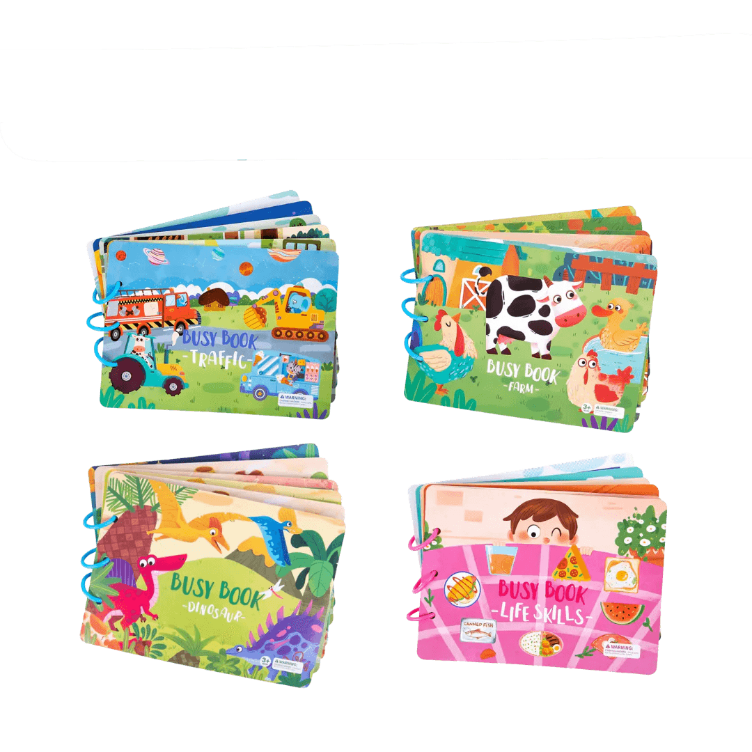 Kinder-Sinnesbuch | Spielerisch Langlebig Waschbar Weich Interaktiv-Luzern Mode