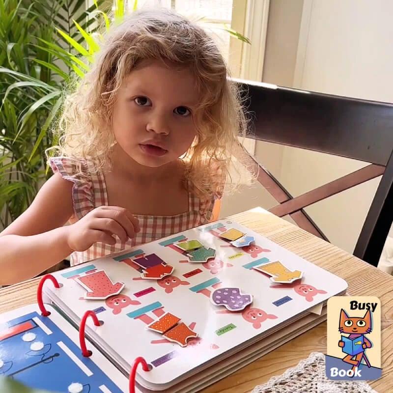 Kinder-Sinnesbuch | Spielerisch Langlebig Waschbar Weich Interaktiv-Luzern Mode