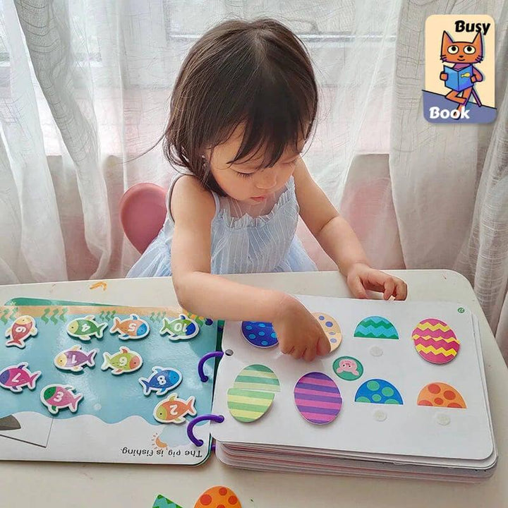 Kinder-Sinnesbuch | Spielerisch Langlebig Waschbar Weich Interaktiv-Luzern Mode