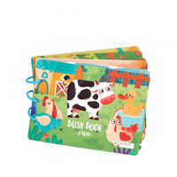 Kinder-Sinnesbuch | Spielerisch Langlebig Waschbar Weich Interaktiv-Bauernhof-Luzern Mode
