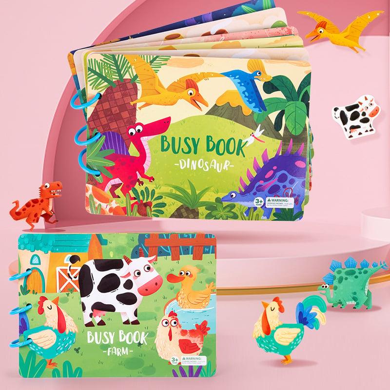 Kinder-Sinnesbuch | Spielerisch Langlebig Waschbar Weich Interaktiv-Luzern Mode