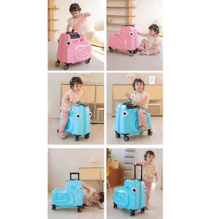 Kinder-Sitzkoffer | Scooterfunktion | Hartschale | Sicherheitsgurt-Luzern Mode