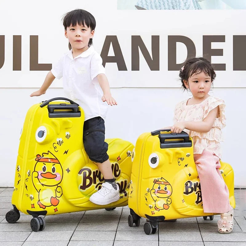 Kinder-Sitzkoffer | Scooterfunktion | Hartschale | Sicherheitsgurt-Luzern Mode