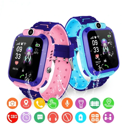 Kinder-Smartwatch | Vielseitig Notruftaste Sicher Tracking Spielen Langlebig-Luzern Mode