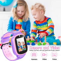 Kinder-Smartwatch | Vielseitig Notruftaste Sicher Tracking Spielen Langlebig-Luzern Mode