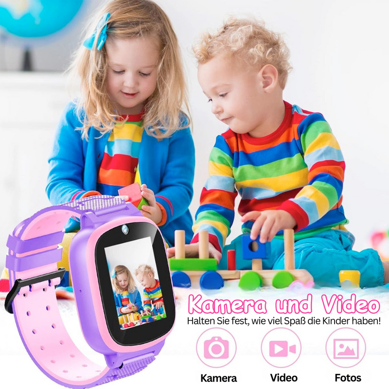 Kinder-Smartwatch | Vielseitig Notruftaste Sicher Tracking Spielen Langlebig-Luzern Mode