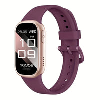 Fitness-Tracker mit Herzfrequenzmesser und Schlafanalyse-Bordeauxrot-Luzern Mode