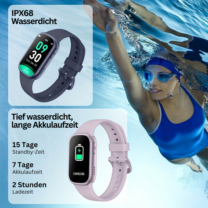 Fitness-Tracker mit Herzfrequenzmesser und Schlafanalyse-Luzern Mode