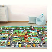Kinder-Spielteppich | Verkehr | Bauernhof | Groß | Interaktiv | Weich-Luzern Mode