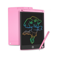 Kinder Zeichentablet | Löschbar | Langlebig | Kreativ | Regenbogenfarben-Rosa-Luzern Mode