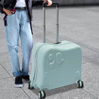 Kinderkoffer | Elefant | Ohne Schloss | 4 Universalrollen | Robust-Luzern Mode