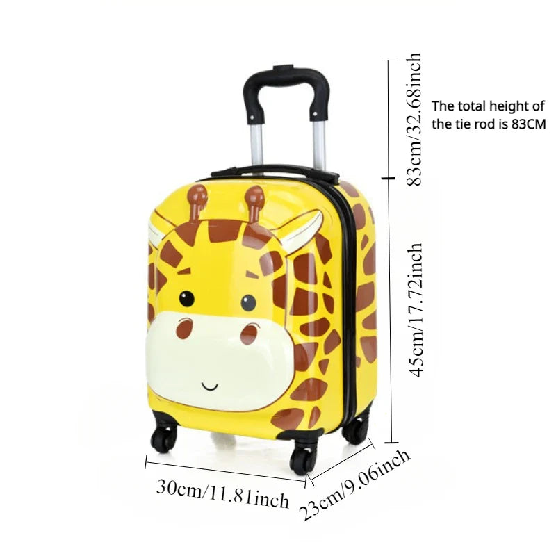 Kinderkoffer | Cartoon-Tier | Hartschale | 25 Liter | Ohne Schloss-Luzern Mode