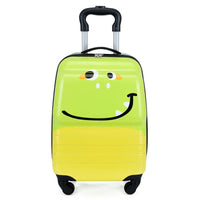 Kinderkoffer | Cartoon-Tier | Hartschale | 25 Liter | Ohne Schloss-Grünes Monster-Luzern Mode