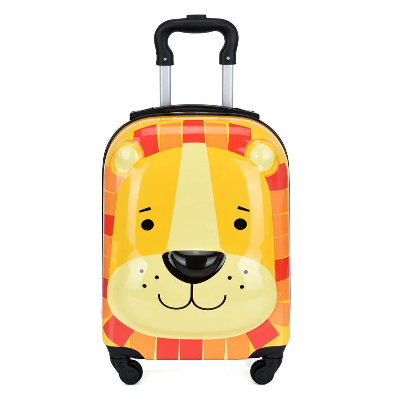 Kinderkoffer | Cartoon-Tier | Hartschale | 25 Liter | Ohne Schloss-Löwe-Luzern Mode