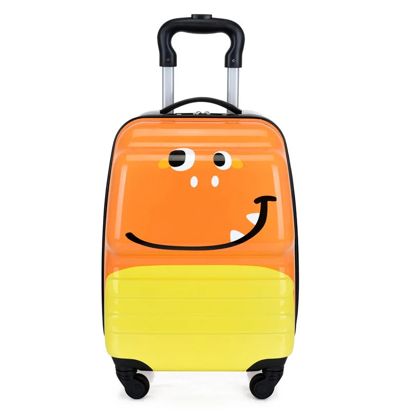 Kinderkoffer | Cartoon-Tier | Hartschale | 25 Liter | Ohne Schloss-Oranges Monster-Luzern Mode
