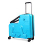 Kinderreitkoffer | Hartschale | Zahlenschloss | Pony-Inspiriert-Blau-S (30 L)-Luzern Mode