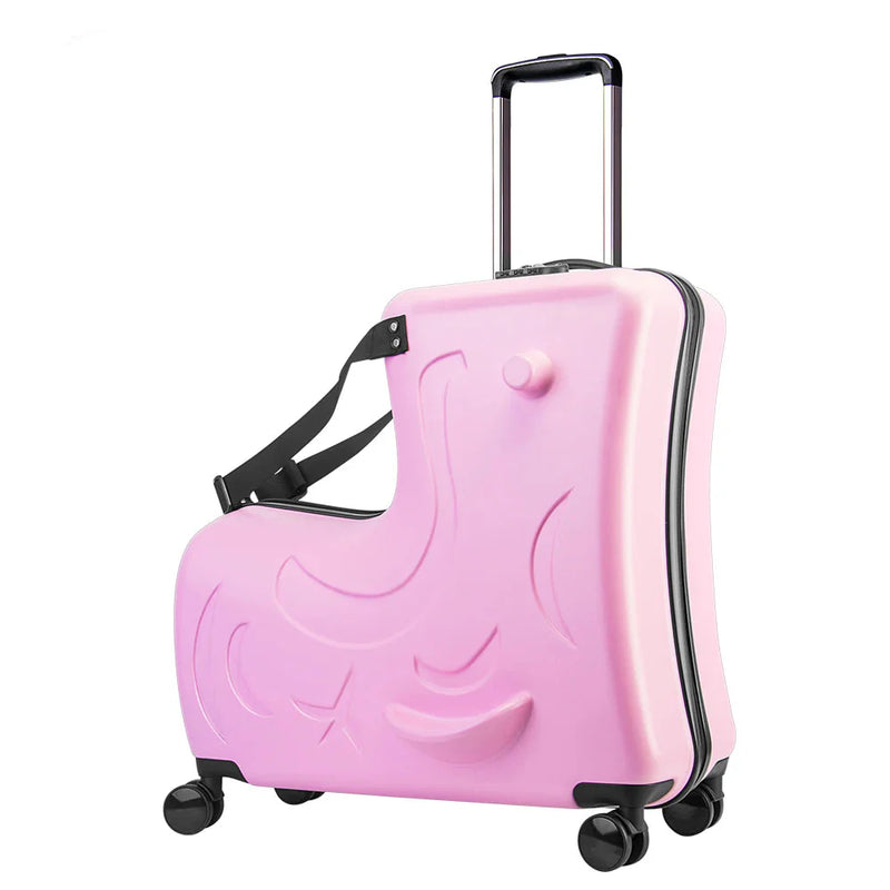 Kinderreitkoffer | Hartschale | Zahlenschloss | Pony-Inspiriert-Rosa 2-S (30 L)-Luzern Mode