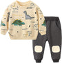 Kinderpullover mit Katzenmuster - Weicher Strickpullover-Aprikose-1-2 Jahre alt-Luzern Mode