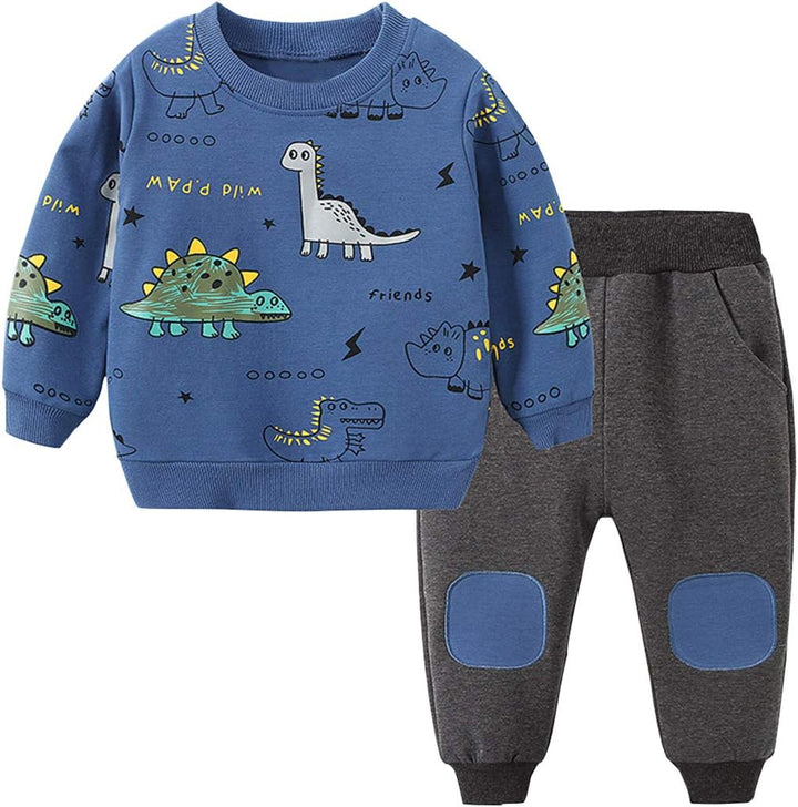Kinderpullover mit Katzenmuster - Weicher Strickpullover-Blau-1-2 Jahre alt-Luzern Mode