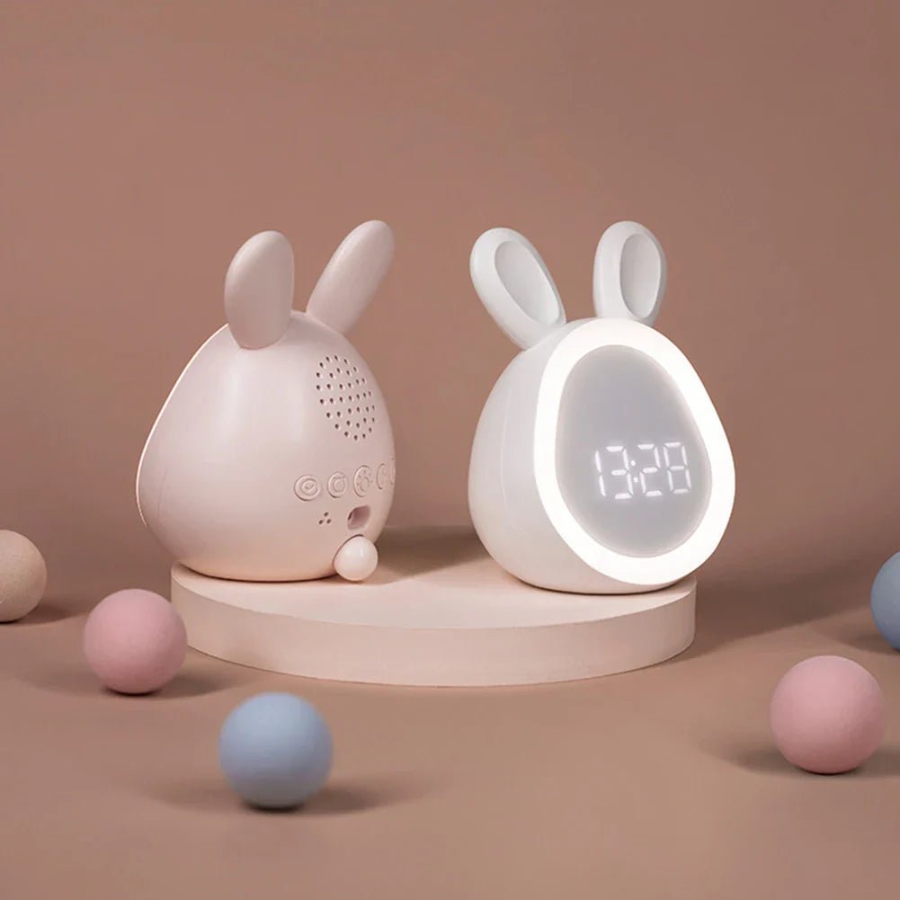 Kinderwecker mit Nachtlicht | Hasenform | LED | Dimmbar | Sicher-Luzern Mode