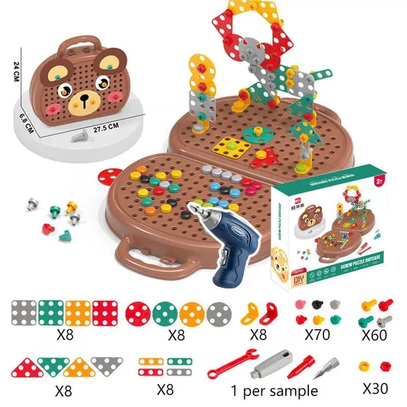 Kinder Werkzeugkoffer | Schraubendreher | Bunt | Interaktiv-Luzern Mode