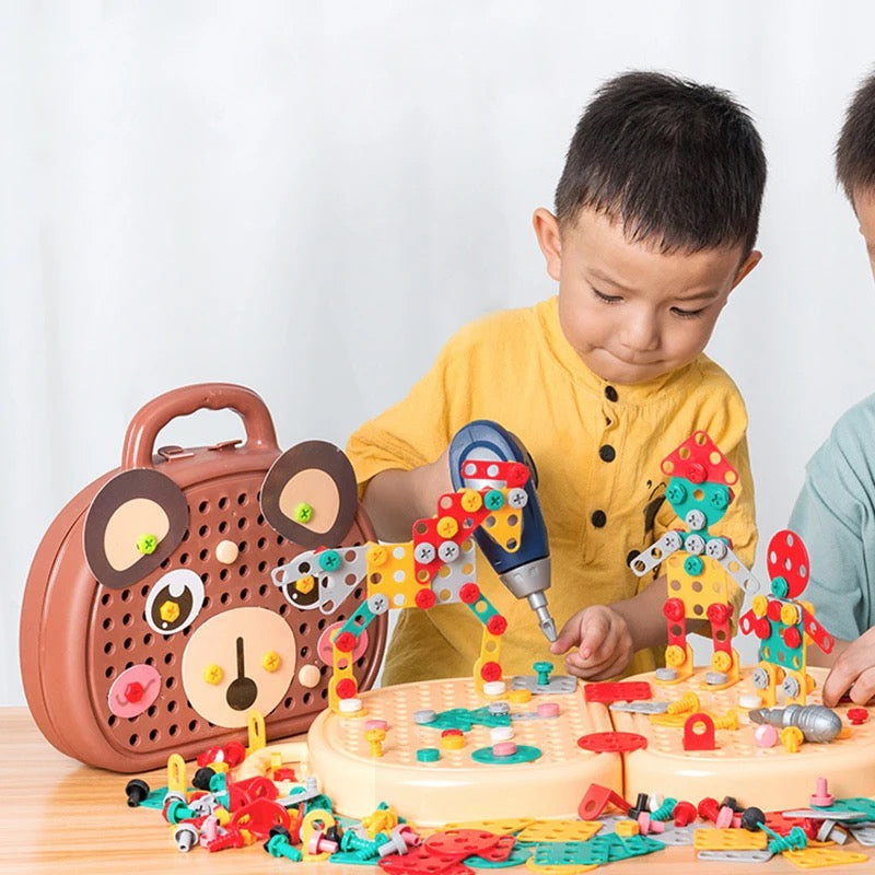 Kinder Werkzeugkoffer | Schraubendreher | Bunt | Interaktiv-Luzern Mode