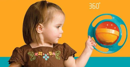 Anti-Kleckerschale | Gyro Lehrreich Innovativ Langlebig Vielseitig Baby-Luzern Mode