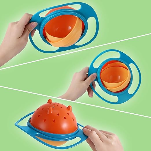 Anti-Kleckerschale | Gyro Lehrreich Innovativ Langlebig Vielseitig Baby-Luzern Mode