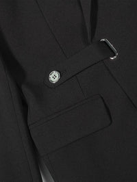 Herren Anzug Slim Fit Business Sakko mit Gürtelverschluss-Luzern Mode