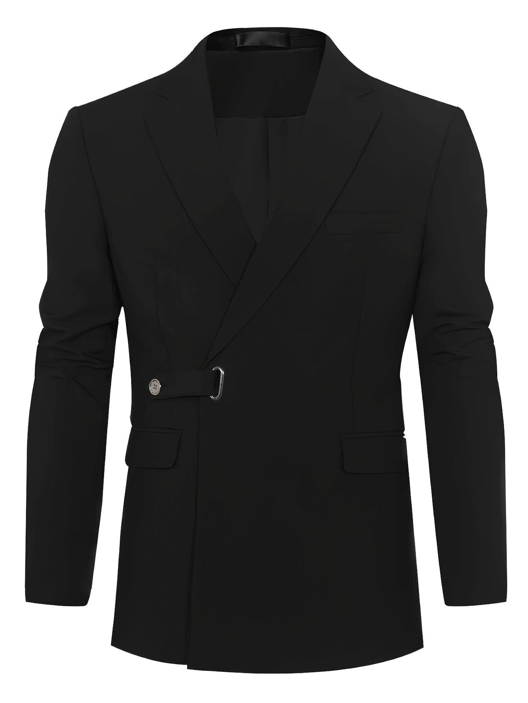 Herren Anzug Slim Fit Business Sakko mit Gürtelverschluss-Luzern Mode