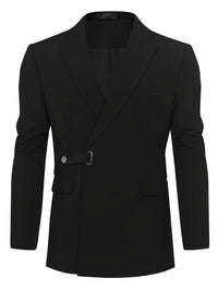 Herren Anzug Slim Fit Business Sakko mit Gürtelverschluss-Luzern Mode