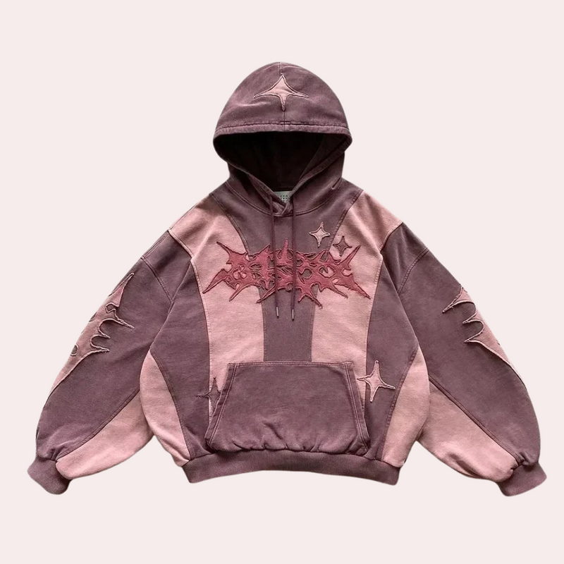 Unisex Hoodie mit Abstraktem Design und Kapuze-Luzern Mode