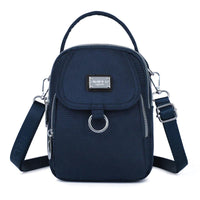 Damen Rucksack | Kompakt | Verstellbar | Leder | Reißverschluss | Leicht-Blau-Luzern Mode