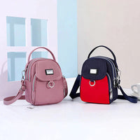Damen Rucksack | Kompakt | Verstellbar | Leder | Reißverschluss | Leicht-Luzern Mode