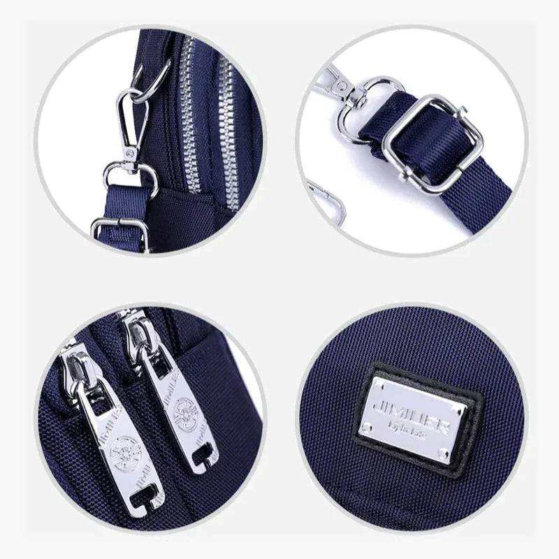 Damen Rucksack | Kompakt | Verstellbar | Leder | Reißverschluss | Leicht-Luzern Mode