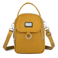 Damen Rucksack | Kompakt | Verstellbar | Leder | Reißverschluss | Leicht-Gelb-Luzern Mode
