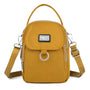 Damen Rucksack | Kompakt | Verstellbar | Leder | Reißverschluss | Leicht-Gelb-Luzern Mode