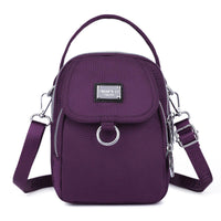 Damen Rucksack | Kompakt | Verstellbar | Leder | Reißverschluss | Leicht-Lila-Luzern Mode