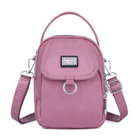 Damen Rucksack | Kompakt | Verstellbar | Leder | Reißverschluss | Leicht-Rosa-Luzern Mode