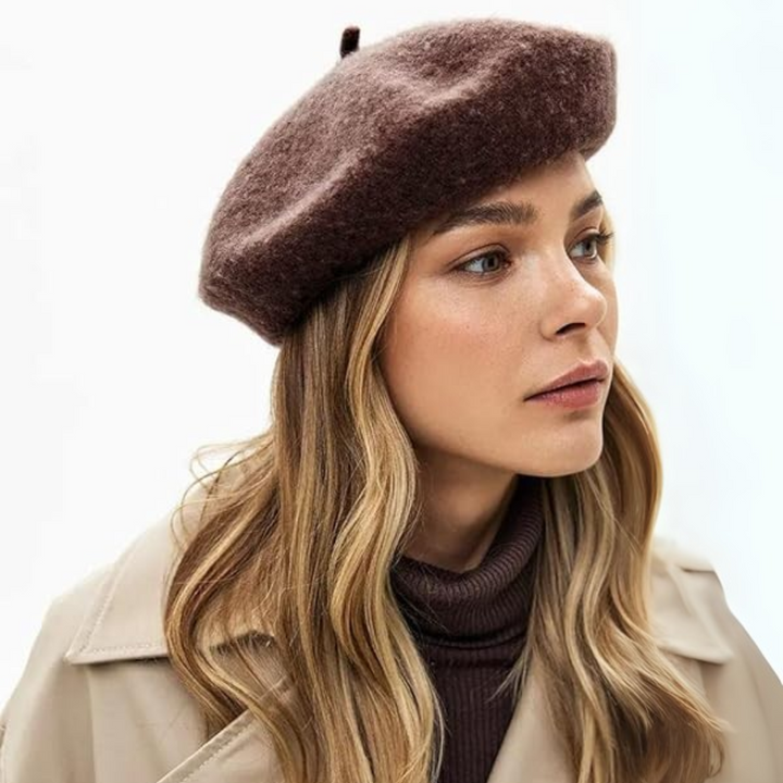 Herren Filzhut Fedora mit breiter Krempe, Größe 20-22,8"-Braun-Luzern Mode