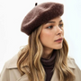 Herren Filzhut Fedora mit breiter Krempe, Größe 20-22,8"-Braun-Luzern Mode