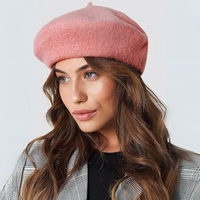Herren Filzhut Fedora mit breiter Krempe, Größe 20-22,8"-Rosa-Luzern Mode